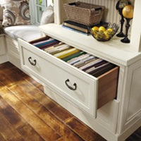 Three Drawer Corner Cabinet - Schrock Cabinetry