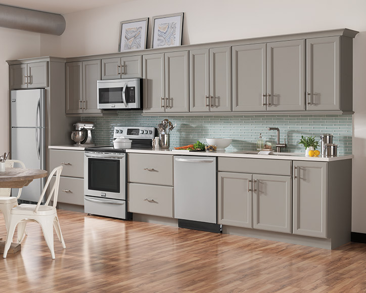 Schrock Trademark Cabinets Reviews Www Resnooze Com   Gray Shaker Style Kitchen 