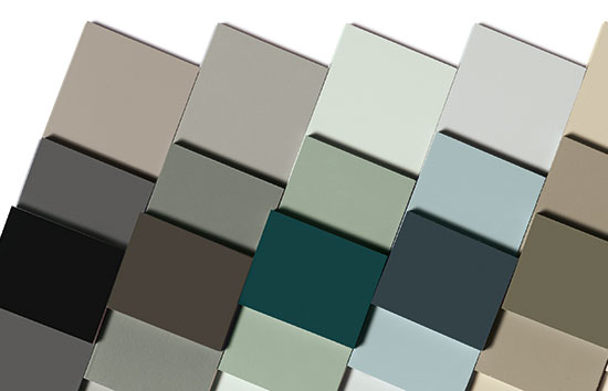 Paint Swatches In On Trend Colors 