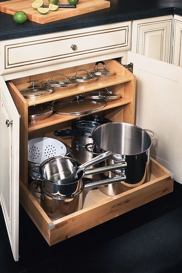 Base Pots and Pans Organizer - Schrock Cabinetry