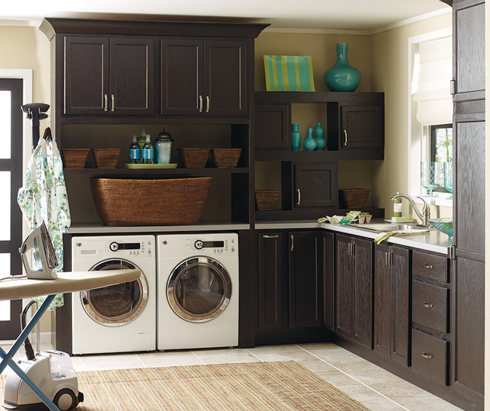 Transitional Laundry Room Cabinets Schrock Cabinetry